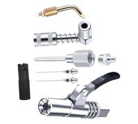 Grease Coupler & Nozzle Set Strong Metal Lubrication Tool for Accuracy Lubrication in Tight Space Oil Coupler