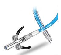 Grease Coupler Tool Featuring 10000 psi Max Pressure Double Handle Leverage and Push Action Self Locking for 1/8 NPT Grease Compatibility