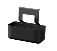 Grease drip tray for stovetops, drip tray, metal replacement part with flat top, grill liquid holder, oil collection container for kitchen stoves, robust drain tray (black, 18 cm)