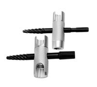 Grease Fitting Installation Tool Set 2 Piece Double Ended Manual | 4 in 1 Tools for Grease Zerk Removal Thread Clearing Service and Automotive Upkeep