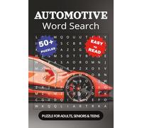Grease & Gears: An Automotive Word Search Book: Word Searches with Easy-to-Read Print About Classic Cars, Muscle Machines, Auto Brands, and More 6x9 ... Gift for Vacations, Holidays & Free Time
