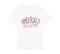 Grease Grease is The Word T-Shirt, Women's Plus, White, 3X