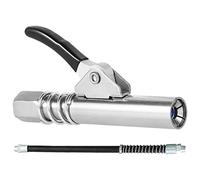 Grease Gun Grease Gun Coupler Grease Gun Coupler Mini Manual Grease Pump Head 10000PSI Syringe Lubrication Nozzle(with Black Tube)