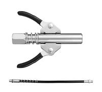 Grease Gun Grease Gun Coupler Grease Gun Coupler Mini Manual Grease Pump Head 10000PSI Syringe Lubrication Nozzle(Double Handle Hose)