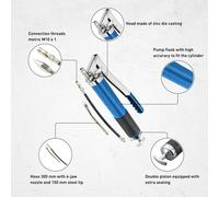Grease Gun, Hand Lever Lubrication Tool 600g Capacity HT8G908 Hogert