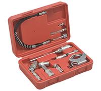 Grease Gun Kit 11pc Heavy-Duty Iron with Hose Extension & Needle Nozzle BMC Tool