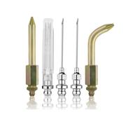 Grease-Gun Needle Tip Kit - Bent & Straight Nozzles, Fits Rubber Boots, Joints & Bushings - Injector Adapter