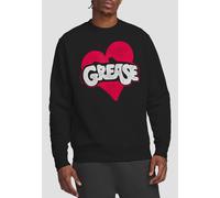 Grease Heart Crew Sweatshirt, Black Grease Black XL