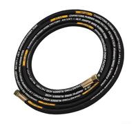 Grease Hose With Thickened Rubber Layer For Pneumatic Oil Injector | Double-layer Steel Wire, Thickened Outer Rubber Layer, Secure Screw Threads, For High-pressure Greasing, 40X40x7cm