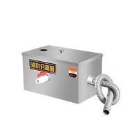 Grease Interceptor, Stainless Steel Double Inlet Grease Trap Interceptor Kitchen Accessories Wastewater Treatment Oil Water Separator(35 25 25)