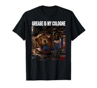Grease is My Cologne Auto Repair Garage Mechanic Car Lover Value Graphic T-Shirt, Men, Black, S