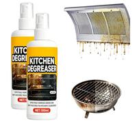 Grease Killer Spray, 2026 New Extra Strong Grease Cleaner for Grill and Oven, Heavy Duty Grill Cleaner Spray Oven Cleaner, Powerful Kitchen Grease Remover for Racks, Grills, Air Fryers (Red, 2Pcs)