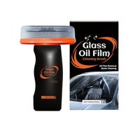 Grease Layer Cleaning Brush, Rain-Repellent Hand Wrapping Film, Grease Residue Cleaner, For Exterior Mirrors on the Car, Removes Streaks, Improves Visibility and Driving Safety with Clear Mirrors