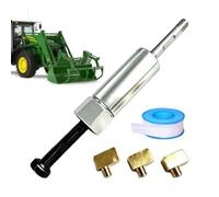 Grease Nipple Cleaning Tool Lube Nipple Unclogging Repair Set | with 6/8/10M 90-Degree Elbow Adapters Grease Sprayer Cleaning Kit for Excavator Tractor Narrow Space Hard-To-Reach Areas