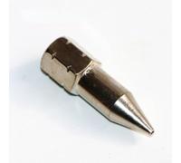 Grease Nipple, Flat Nozzle for Grease, Heavy Duty Explosion-Proof Design, 7 Styles Including Black Tip, White Tip, Yellow Tip, Extended Steel(White Pointy Mouth)