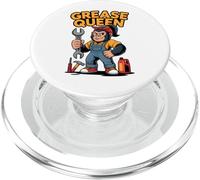 Grease Queen Female Gorilla Mechanic for Women in Trades PopSockets PopGrip for MagSafe
