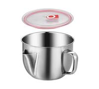 Grease Separator - 7 Inch Kitchen Tool | Stainless Steel Jug - Food Grade Grease Separator for Cooking Traditional Dishes Easy Pour Design Ideal for Pure Flavour Soups,