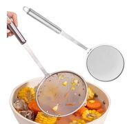 Grease Skimmer Spoon|2 Pcs Stainless Steel Fine Mesh Long Handle, Oil Skimmer Strainer Spoon - For Home Restaurant Dining Room Hot Pot Frying Cooking Steaming, Filter Fat Gravy Foam