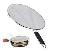 Grease Splatter Guard for Cooking, 11.4"/13" Stainless Steel Kitchen Splatter Screen, Grease & Oil Fine Mesh Cover for Frying Pan