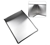 Grease Splatter Shield for Kitchen, Stainless Steel Baffle to Protect Counters and Walls from Hot Oil Splatters (B)