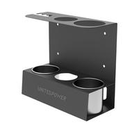 Grease Spray Holder Wall Mounted | Grease Sprayer Garage Organizer Wall Mount | Shop & Garage Wall Organizer Built-in Cartridge Holder And Extension Pipe Holder, Detachable Drip Cups Included For Work