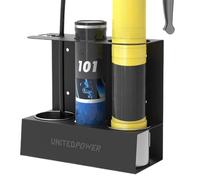 Grease Sprayer Storage - Grease Spray Holder Tractor, Grease Sprayer Garage Organizer | Grease Sprayer Rack Tractor With Spare Cartridge And Pipe Holder, Removable Drip Cups Included For Garage