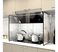 Grease Stove Splatter Guard, Foldable Stainless Steel Splatter Guard for Stove Multiple Sizes 2 Sides 3 Sides 4 Sides(4 Sides 40x80x40cm)
