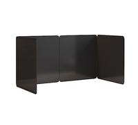 Grease Stove Splatter Guard, Grease Splatter Screen Carbon Steel Black Multiple Sizes 2 Sides/3 Sides/4 Sides(4 Sides 80x40x35cm)