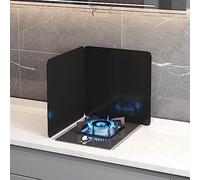 Grease Stove Splatter Guard, Grease Splatter Screen Carbon Steel Black Multiple Sizes 2 Sides/3 Sides/4 Sides(2 Sides 30x40cm)