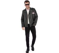 Black Men's Grease T-birds Jacket - grease jacket mens fancy dress costume tbird tbirds danny 50s licensed