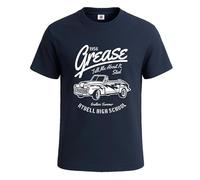Grease Tell Me About It Stud Mens T-Shirt Funny Novelty Party Gift Tee Top (Navy Blue, L)