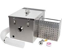 Grease Trap,Commercial Grease Interceptor,Stainless Steel Grease Trap Interceptor with Removable Baffles Waste Oil-Water Separator Under Sink Grease Trap for Restaurant Factory Hom
