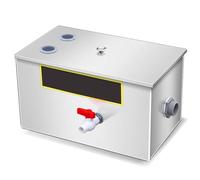 Grease Trap, Commercial Grease Traps, Interceptor, Stainless Steel Oil Water Separator, with Removable Filter Basket, for Kitchen Restaurant Hotel (size_name 20x12x12in)