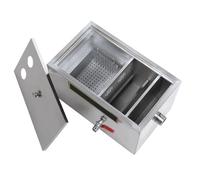 Grease Trap, Home Grease Trap for Kitchen Sink, Under Sink Traps, Small Traps, Interceptor, for Food Truck Canteen Kitchen Wastewater (size_name 50cm/20in)