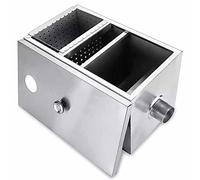Grease Trap,Stainless Steel Grease Trap Interceptor, Commercial Grease Trap, with Multi-Layer Filtering And Removable Baffles Water Separator, for Catering Industry