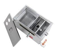 Grease Trap, Stainless Steel Interceptor, Commercial Grease Trap Interceptor, Upgrade Traps, Traps for Kitchen Sink, for Restaurant Canteen Factory (size_name 50cm/20in)