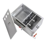 Grease Trap, Stainless Steel Interceptor, Commercial Grease Trap Interceptor, Upgrade Traps, Traps for Kitchen Sink, for Restaurant Canteen Factory (size_name 60cm/24in)