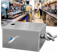 Grease Trap, Stainless Steel Under Sink Removable Baffles with Multi-Layer Water Separator for Catering, 50x30x30cm, Efficient Waste Management Solution