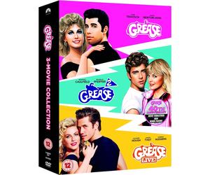 GREASE TRIPLE PACK PART 1 2 3 MUSICAL LIVE DVD COLLECTION MOVIE FILM New UK R2