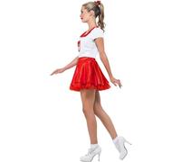 Grease Women's Sandy Olsson Cheerleader Costume in White | Size: Small Grease White S