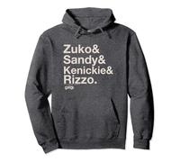 Grease Zuko Sandy Kenickie Rizzo Name Stack Pullover Hoodie