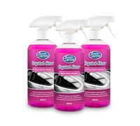 Greased Lightning Crystal Clear Glass and Mirror Cleaner Triple Pack - Fast, Powerful, and Smear-free Cleaning for Car Windscreen, Windows, and Mirrors 3 x 500ml