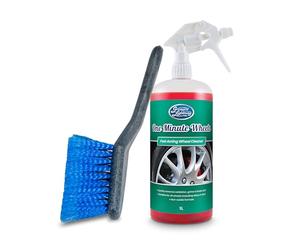 Greased Lightning One Minute Wheels Car wheel cleaner, Fast Acting cleaning made easy 1 Litre Bottle plus Wheel Brush
