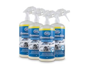 Greased Lightning W824 Showroom Shine 1L Value Quad Pack - Waterless Wash and Wax - Clean Shines and Protects in One
