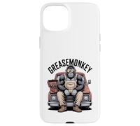 Greasemonkey Gorilla Retro Mechanic Garage Monkey Graphic Case for iPhone 15 Plus