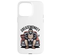 Greasemonkey Gorilla Retro Mechanic Garage Monkey Graphic Case for iPhone 15 Pro Max