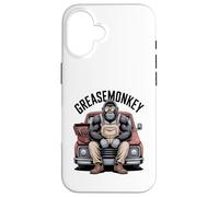 Greasemonkey Gorilla Retro Mechanic Garage Monkey Graphic Case for iPhone 16