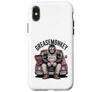 Greasemonkey Gorilla Retro Mechanic Garage Monkey Graphic Case for iPhone X/XS