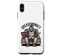 Greasemonkey Gorilla Retro Mechanic Garage Monkey Graphic Case for iPhone XS Max