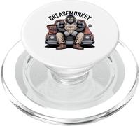 Greasemonkey Gorilla Retro Mechanic Garage Monkey Graphic PopSockets PopGrip for MagSafe